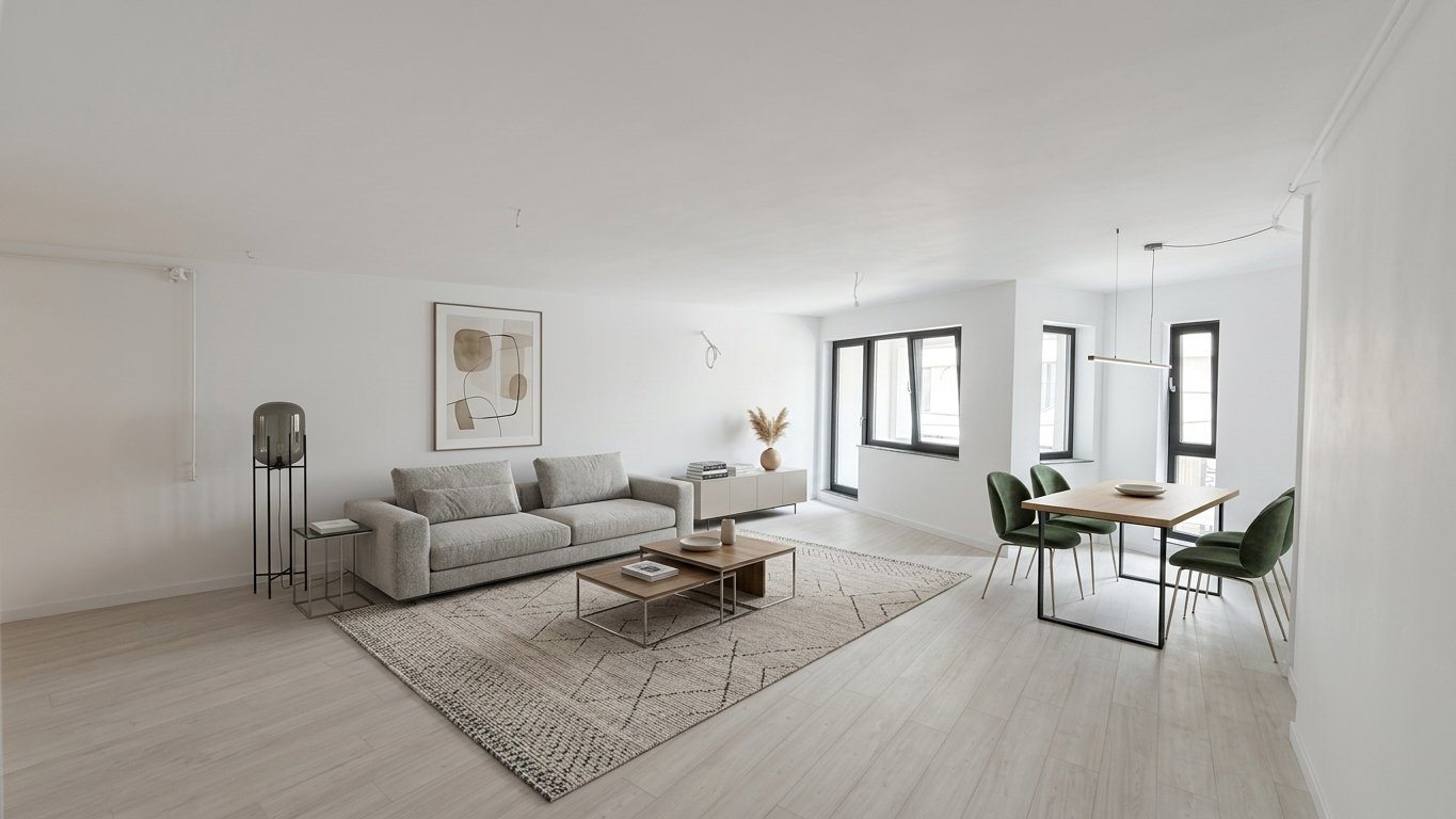 Apartament luxos cu 3 camere și 2 locuri de parcare